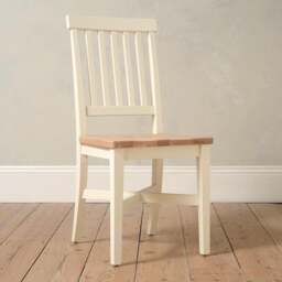 Wooden Seat Dining Chair - Chester Classic Cream - The Cotswold Company - thumbnail 2