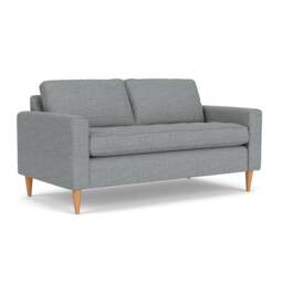 Large 2 Seater Sofa - Navy - Herringbone Weave - Saxon - The Cotswold Company - thumbnail 1