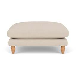 Foot Stool - Lily White - House Linen Mix - Emily - The Cotswold Company - thumbnail 2