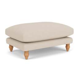 Foot Stool - Lily White - House Linen Mix - Emily - The Cotswold Company - thumbnail 1