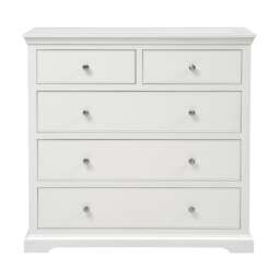Fairford Soft White 5 Drawer Chest - The Cotswold Company - thumbnail 3