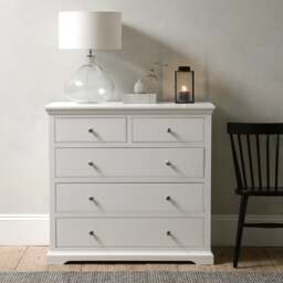 Fairford Soft White 5 Drawer Chest - The Cotswold Company - thumbnail 2