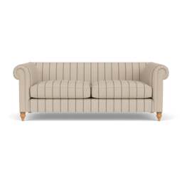 4 Seater Sofa - Charcoal - Compton Stripe - Rayner - The Cotswold Company - thumbnail 2