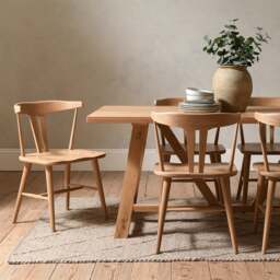 6 Seater Dining Table - Hilcot Natural Oak - The Cotswold Company - thumbnail 5