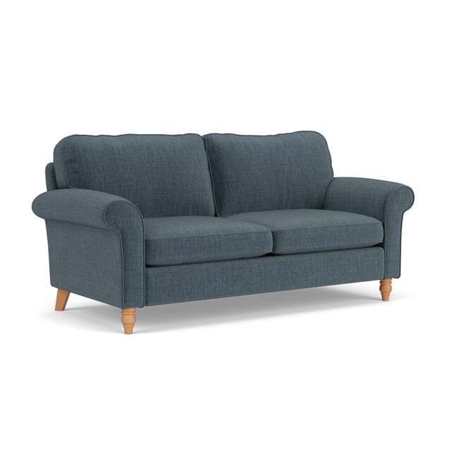 3 Seater Sofa - Teal - Eco Chenille - Hurley - The Cotswold Company - image 1