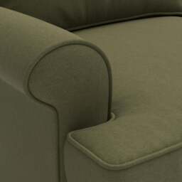 Armchair - Forest Green - House Linen Mix - Stewart - The Cotswold Company - thumbnail 4