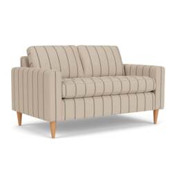 2 Seater Sofa - Charcoal - Compton Stripe - Saxon - The Cotswold Company - thumbnail 1