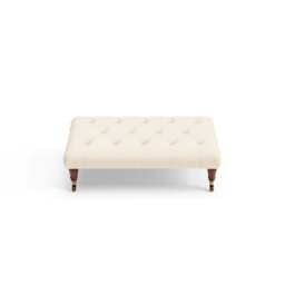 Foot Stool - Cream - House Weave - Amelia Small - The Cotswold Company - thumbnail 5