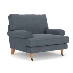 Armchair - Indigo - Rustic weave - Stewart - The Cotswold Company - thumbnail 1
