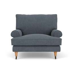 Armchair - Indigo - Rustic weave - Stewart - The Cotswold Company - thumbnail 2