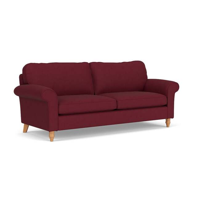 4 Seater Sofa - Rosehip - House Linen Mix - Hurley - The Cotswold Company - image 1