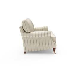 4 Seater Sofa - Charcoal - Compton Stripe - Taylor High Back - The Cotswold Company - thumbnail 7