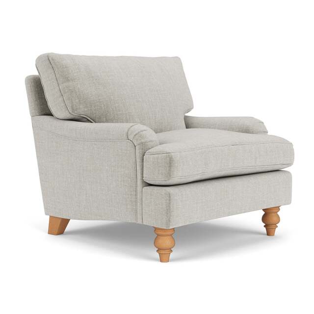 Armchair - Grey Mist - Eco Chenille - Morris - The Cotswold Company - image 1