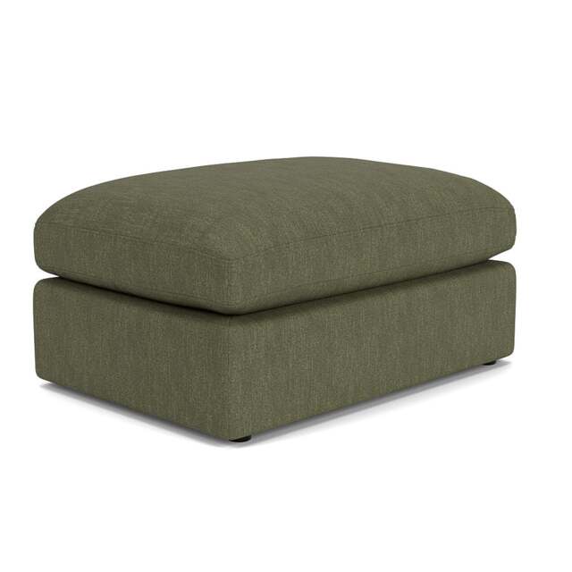 Foot Stool - Fern - Luxury Italian Linen - Clarke Large - The Cotswold Company - image 1
