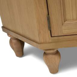 Elkstone Mellow Oak Large Corner TV Stand - The Cotswold Company - thumbnail 7