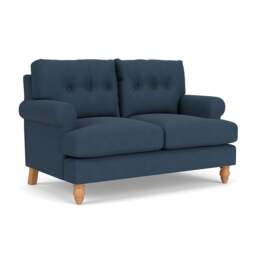 2 Seater Sofa - Indigo - House Linen Mix - Talbot - The Cotswold Company - thumbnail 1