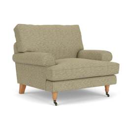 Armchair - Apple - Herringbone Weave - Stewart - The Cotswold Company