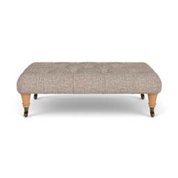 Foot Stool - Natural Mix - Textured Weave - Amelia Small - The Cotswold Company - thumbnail 2