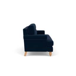 4 Seater Sofa - Deep Blue - Matt Velvet - Talbot - The Cotswold Company - thumbnail 3