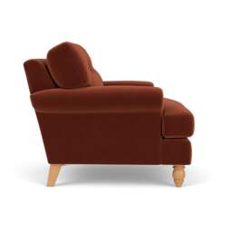 Armchair - Brick - Matt Velvet - Talbot - The Cotswold Company - thumbnail 3
