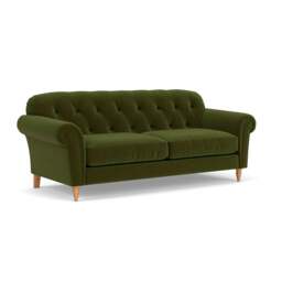 4 Seater Sofa - Forest Green - Matt Velvet - Chapman - The Cotswold Company - thumbnail 1