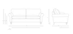 Hurley 4 Seater - Natural Mix - Textured Weave - The Cotswold Company - thumbnail 4