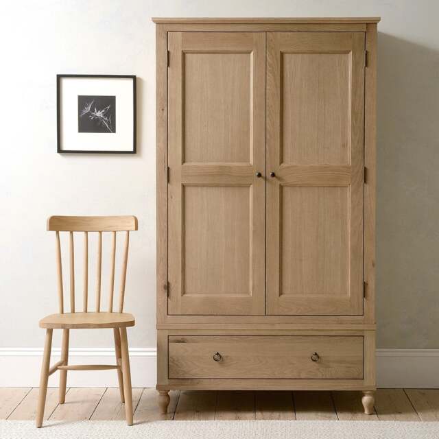 Elkstone Mellow Oak Double Wardrobe - The Cotswold Company - image 1