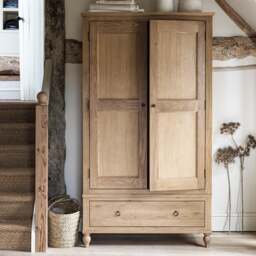 Elkstone Mellow Oak Double Wardrobe - The Cotswold Company - thumbnail 3