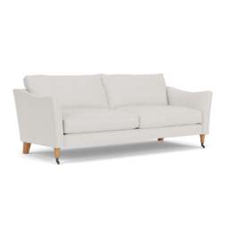 4 Seater Sofa - Grey - Broadway Stripe - Robinson - The Cotswold Company - thumbnail 1
