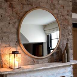 Berkeley Nordic Oak Round Mirror 85cm - Home Accessories - The Cotswold Company - thumbnail 2