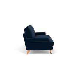 4 Seater Sofa - Deep blue - Matt Velvet - Stewart - The Cotswold Company - thumbnail 3