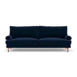 4 Seater Sofa - Deep blue - Matt Velvet - Stewart - The Cotswold Company - thumbnail 2