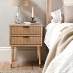 Bedside Table - Oakridge Blonde Oak - The Cotswold Company