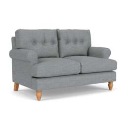 2 Seater Sofa - Navy - Herringbone Weave - Talbot - The Cotswold Company - thumbnail 1