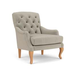 Armchair - Natural - Eco Chenille - Olivia - The Cotswold Company