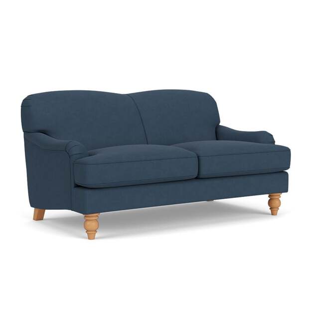 Large 2 Seater Sofa - Indigo - House Linen Mix - Ashbee - The Cotswold Company - image 1