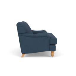 Large 2 Seater Sofa - Indigo - House Linen Mix - Ashbee - The Cotswold Company - thumbnail 3