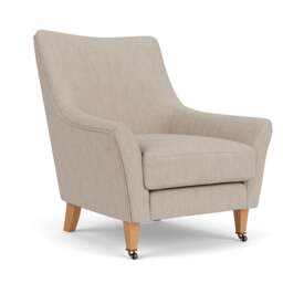 Martha Armchair - Natural - Luxury Italian Linen - The Cotswold Company