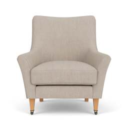 Martha Armchair - Natural - Luxury Italian Linen - The Cotswold Company - thumbnail 2