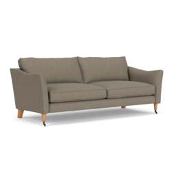 4 Seater Sofa - Mid Grey - House Linen Mix - Robinson - The Cotswold Company
