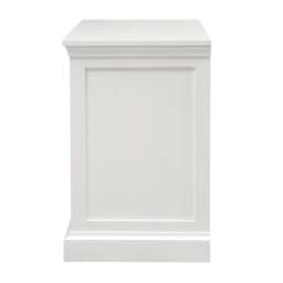 Fairford Soft White Large 3 Drawer Bedside Table - The Cotswold Company - thumbnail 4