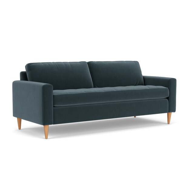4 Seater Sofa - Night Sky - Matt Velvet - Saxon - The Cotswold Company - image 1