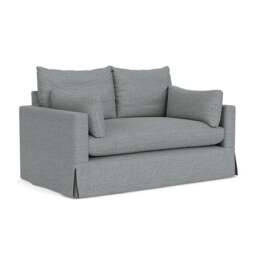 2 Seater Sofa - Navy - Herringbone Weave - Ashton - The Cotswold Company - thumbnail 1