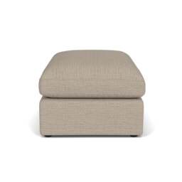 Foot Stool - Natural - Herringbone Weave - Clarke Large - The Cotswold Company - thumbnail 3