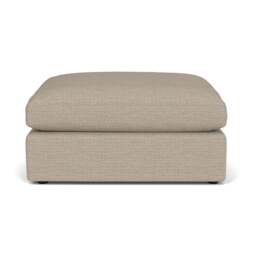 Foot Stool - Natural - Herringbone Weave - Clarke Large - The Cotswold Company - thumbnail 2