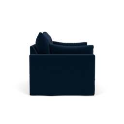 2 Seater Sofa - Deep Blue - Matt Velvet - Ashton - The Cotswold Company - thumbnail 3