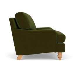 Armchair - Forest Green - Matt Velvet - Morris - The Cotswold Company - thumbnail 3