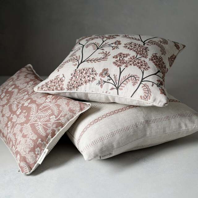 Madder Cutch and Co for The Cotswold Company  Pale Rose Cushion Bundle - Home Accessories - The Cotswold Company - image 1