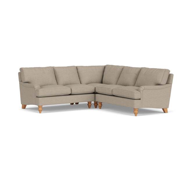 Morris Corner Sofa - Natural - Herringbone Weave - The Cotswold Company - image 1