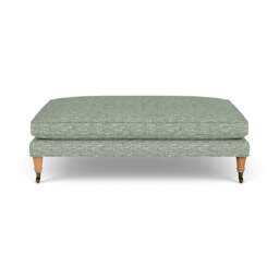 Foot Stool - Lake - Herringbone Weave - Taylor - The Cotswold Company - thumbnail 2